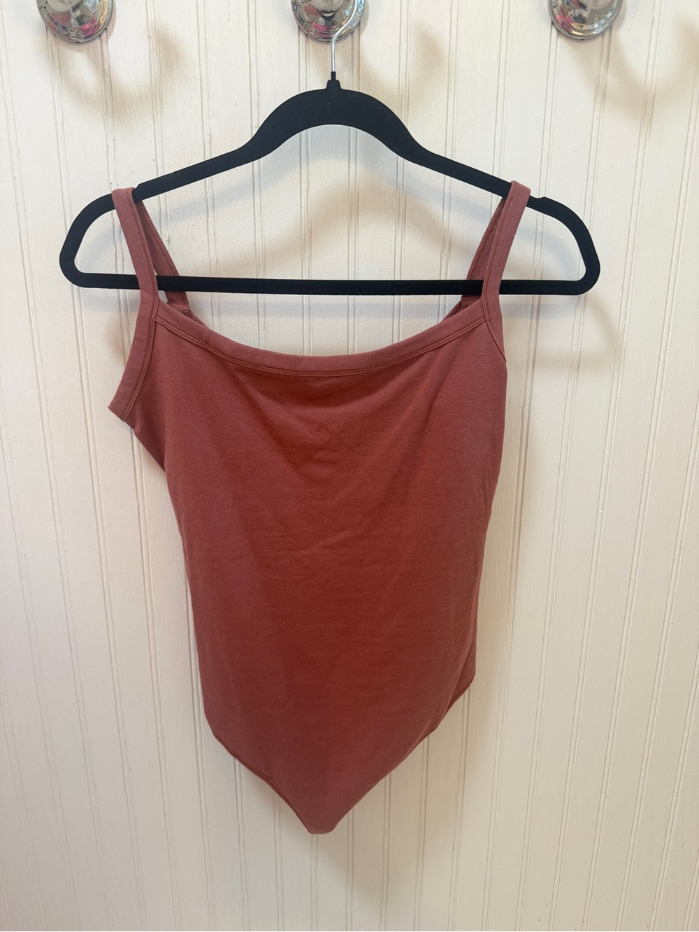 NWT! SKIMS Rust Scoop Neck Tank Bodysuit